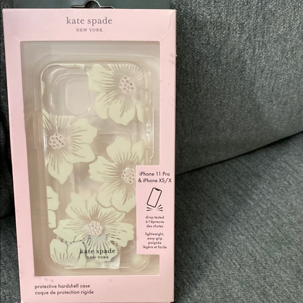 Kate Spade Floral iPhone 11 Pro/XS/X Case - Cream